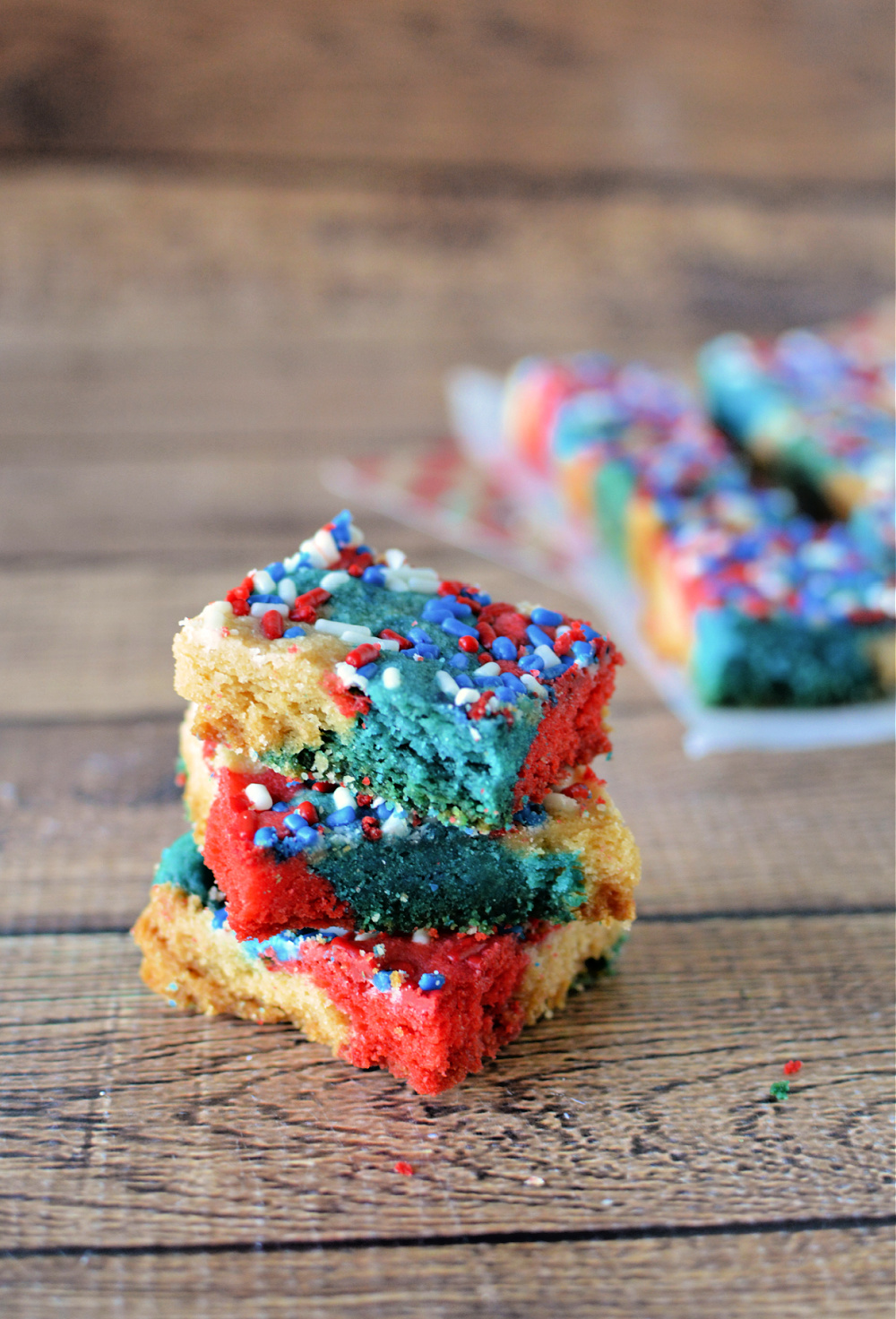 Red White and Blue Shortbread