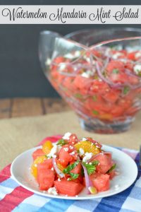 Watermelon Mandarin Mint Salad Recipe