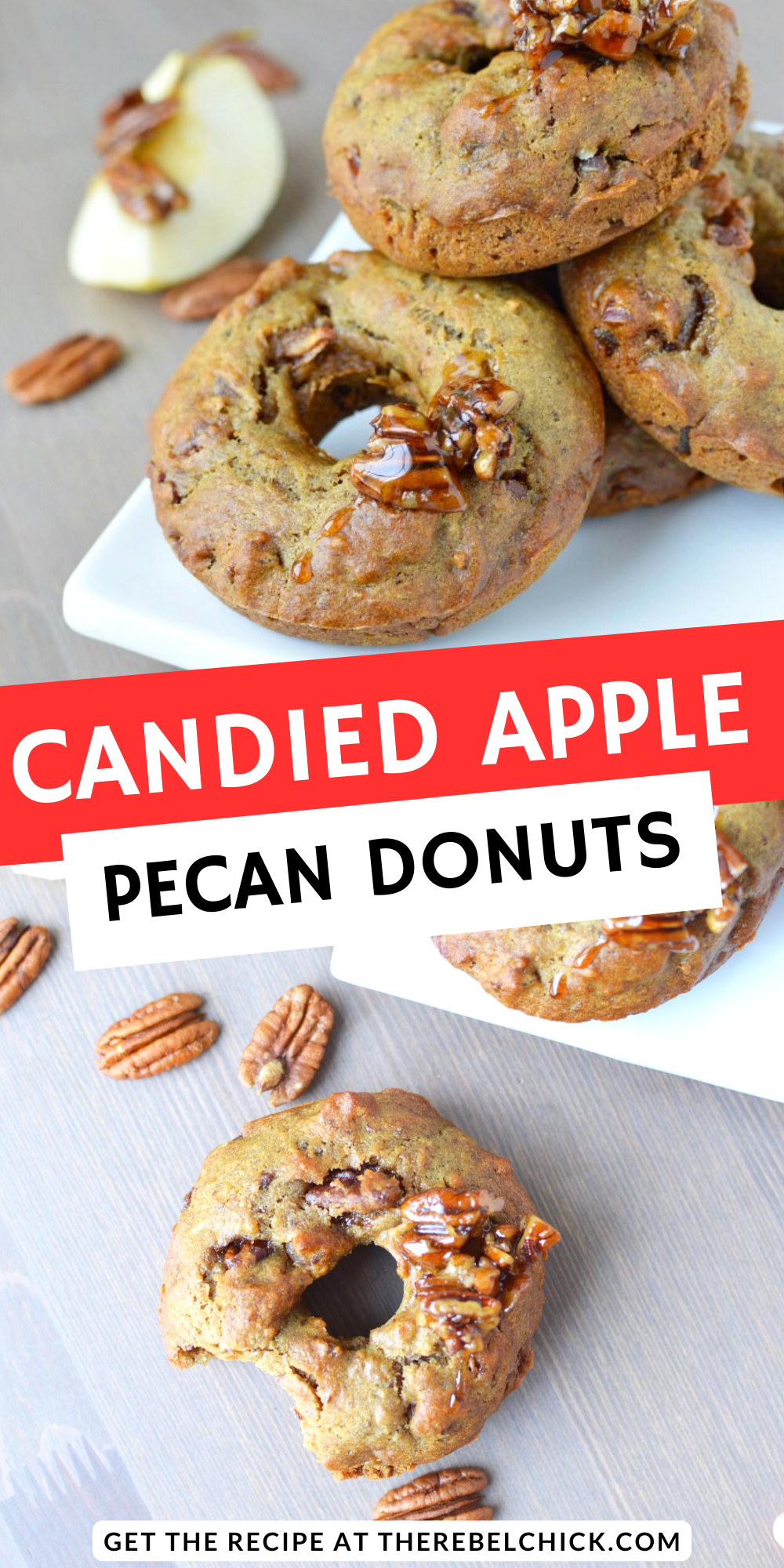 Candied Apple Pecan Donuts