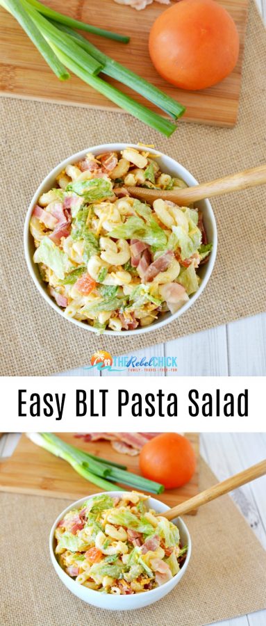 Summertime Eats: An Easy BLT Pasta Salad Recipe - The Rebel Chick
