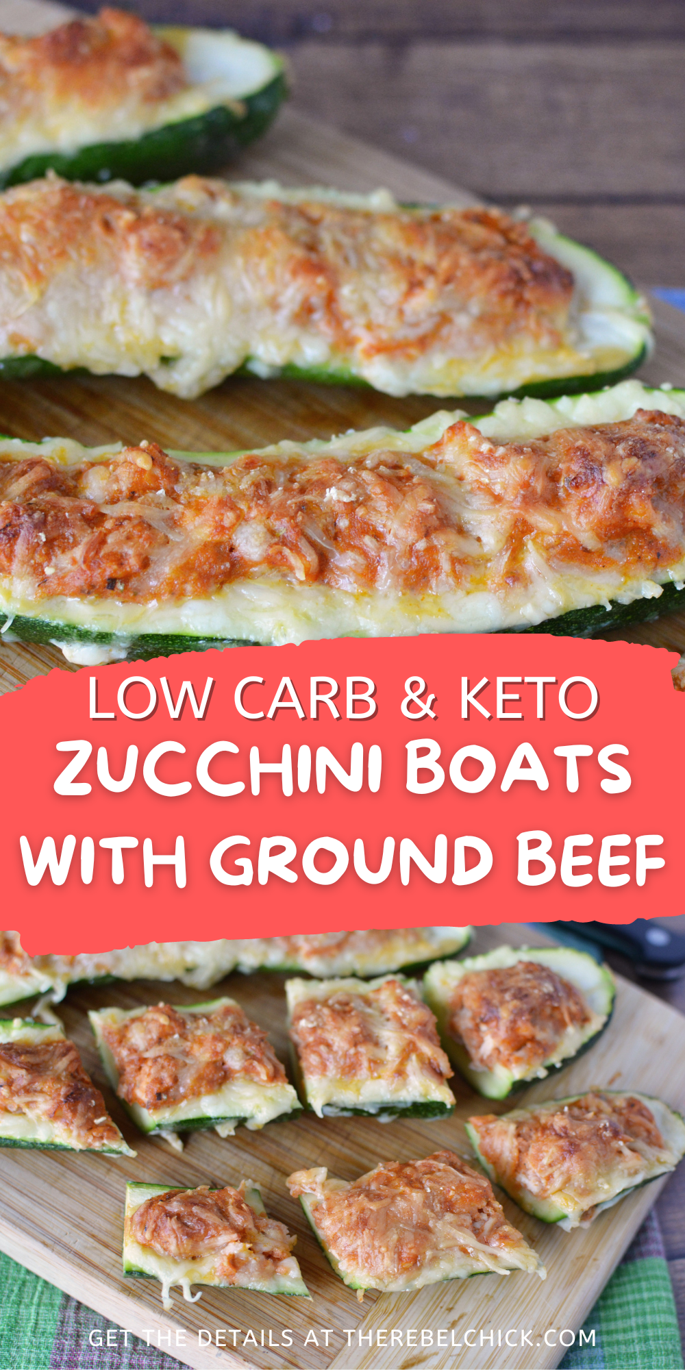 Zucchini Boats With Ground Beef
