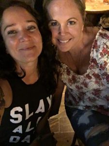 Jenn and Shelly in McCarthy's Irish Pub in Barcelona