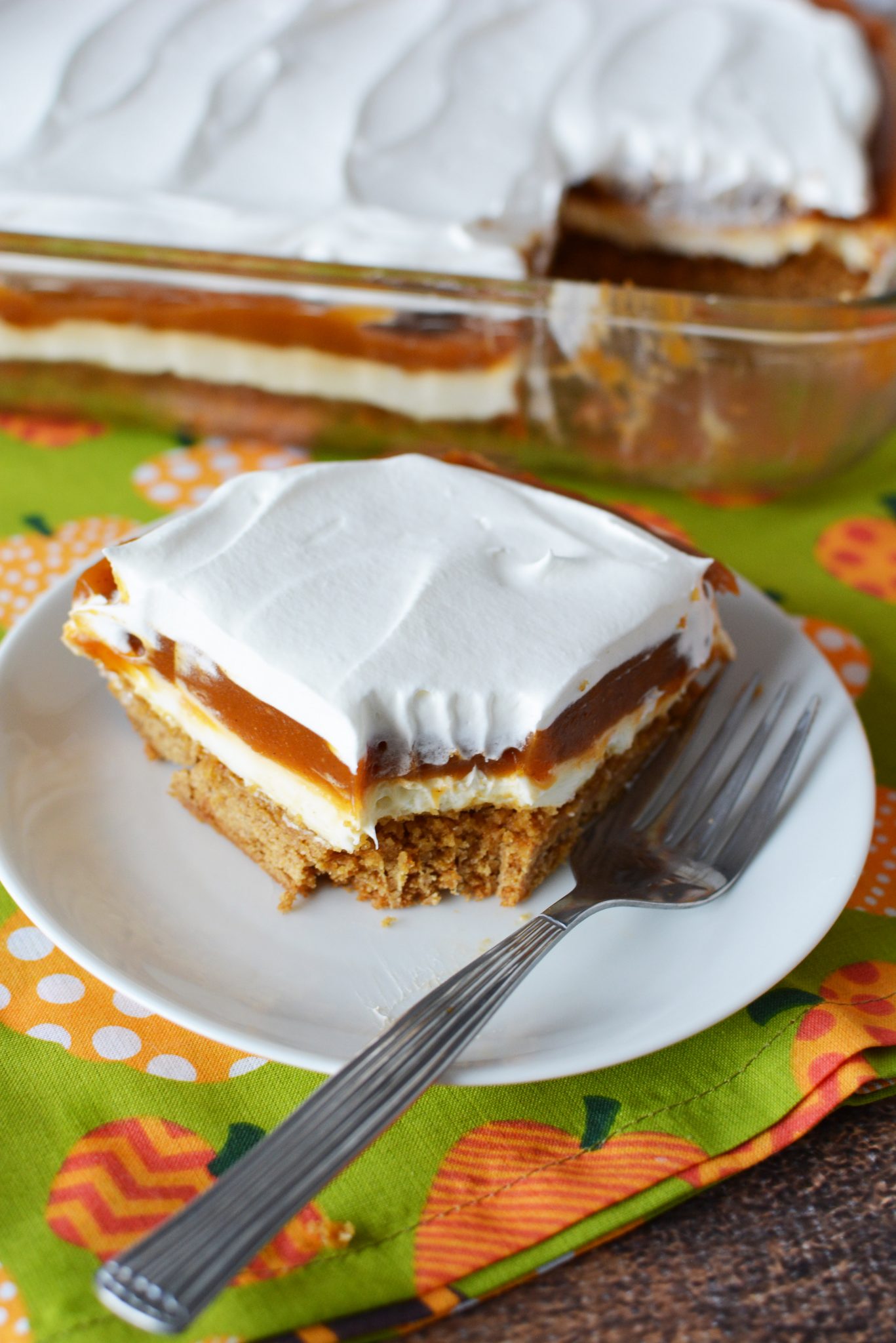 Cream Cheese Pumpkin Dessert Recipe - The Rebel Chick