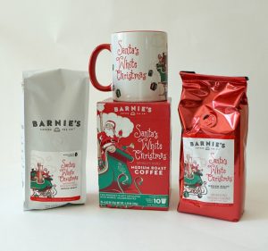 Get Into the Holiday Spirit with Barnie's Santa's White Christmas Coffee! #SantaWhiteChristmas