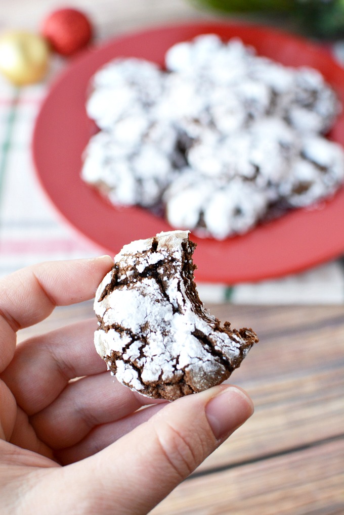 Mocha Chocolate Crinkle Cookies Recipe
