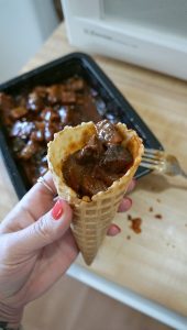 Feast on Game Day with this BBQ Waffle Cones Recipe