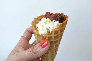 Feast on Game Day with this BBQ Waffle Cones Recipe
