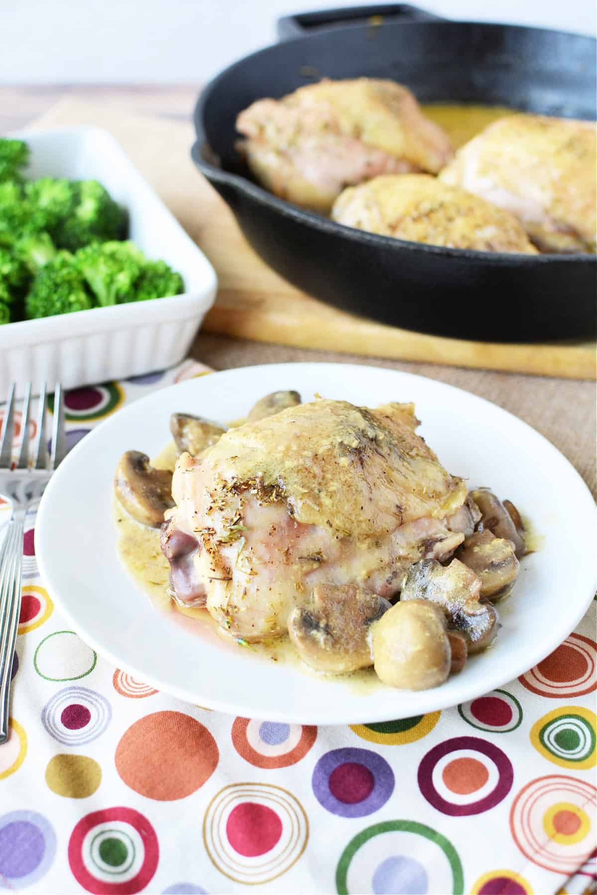 One Pot Low Carb Chicken and Mushrooms Recipe