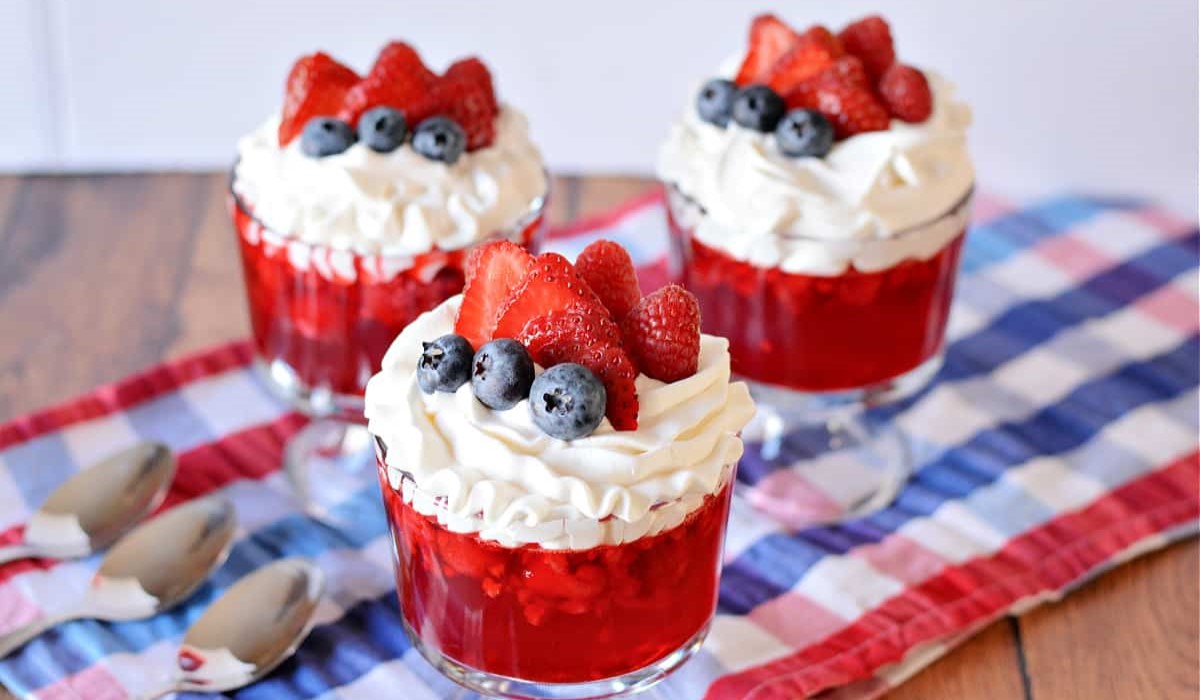 Raspberry Patriotic Trifle