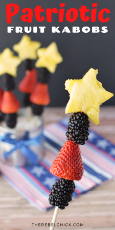 Red White and Blue Fruit Kabobs - The Rebel Chick