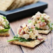 Chicken Bacon Cranberry Cracker Appetizer