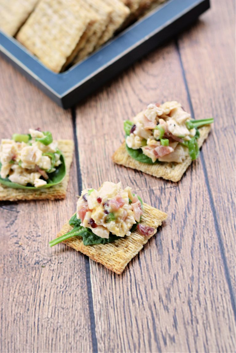 Chicken Bacon Cranberry Cracker Appetizer Recipe