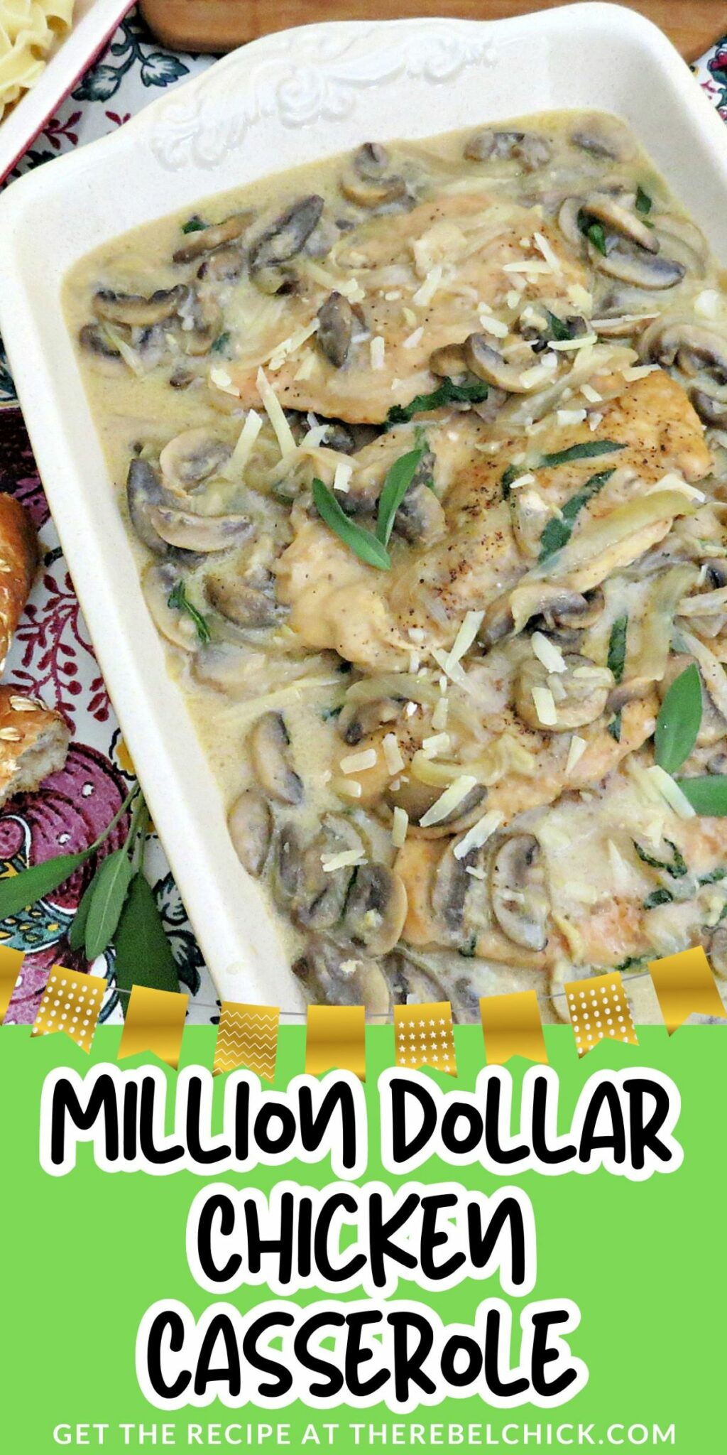 Million Dollar Chicken Casserole - The Rebel Chick