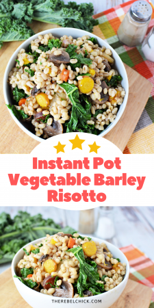 Instant Pot Vegetable Barley Risotto