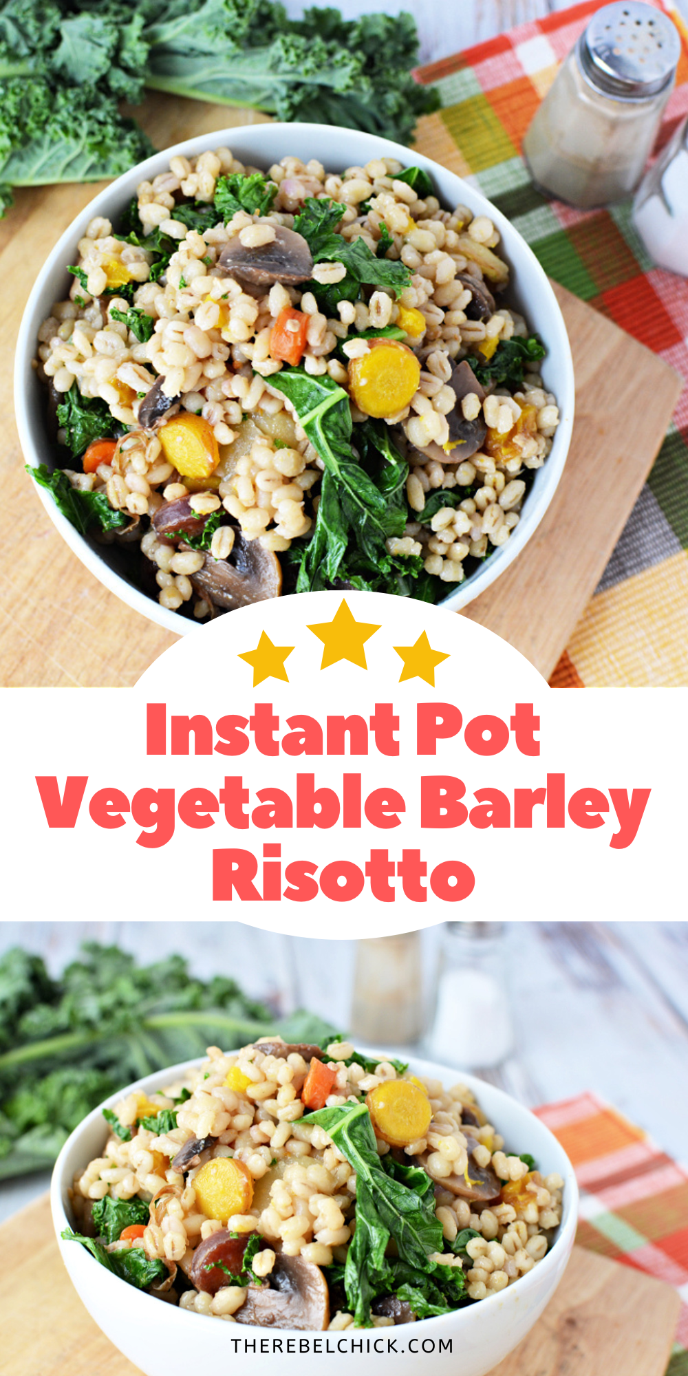 Instant Pot Vegetable Barley Risotto Recipe for Meatless Monday