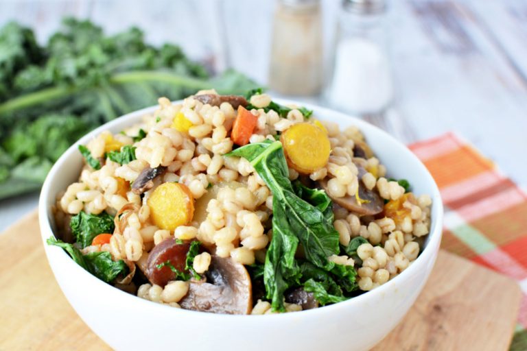 Instant Pot Vegetable Barley Risotto