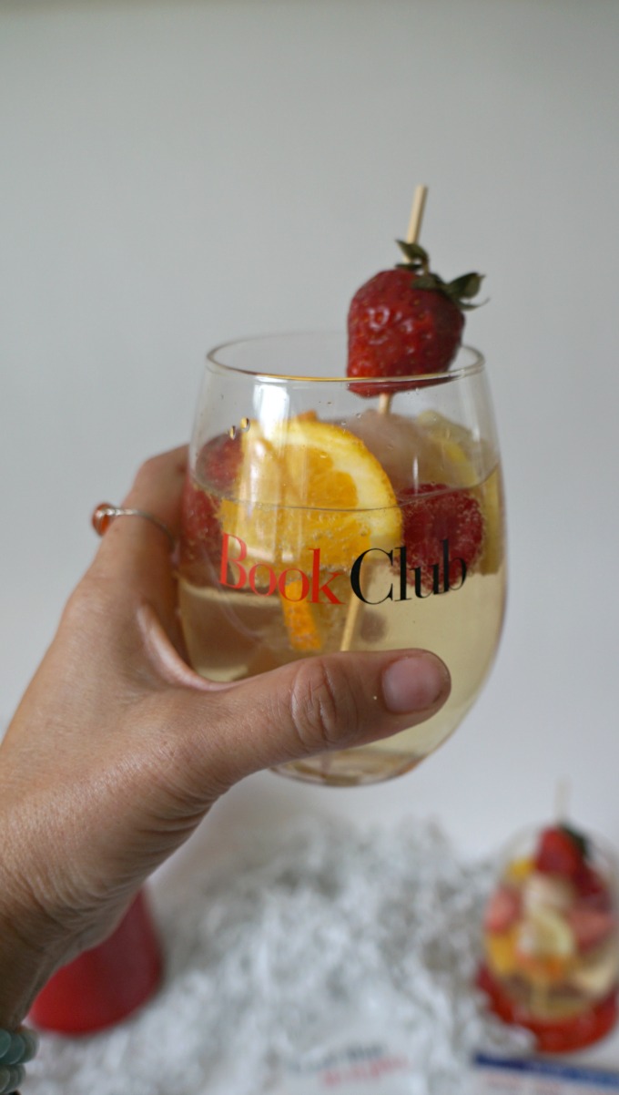 Gather Your Girls for a Night in with BOOK CLUB and this Lychee Sangria Recipe!