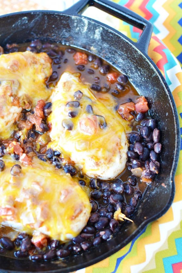 Chicken & Black Beans Skillet Recipe The Rebel Chick