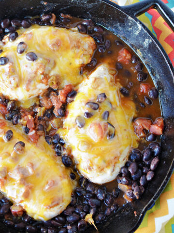 Chicken and Black Beans Skillet Recipe