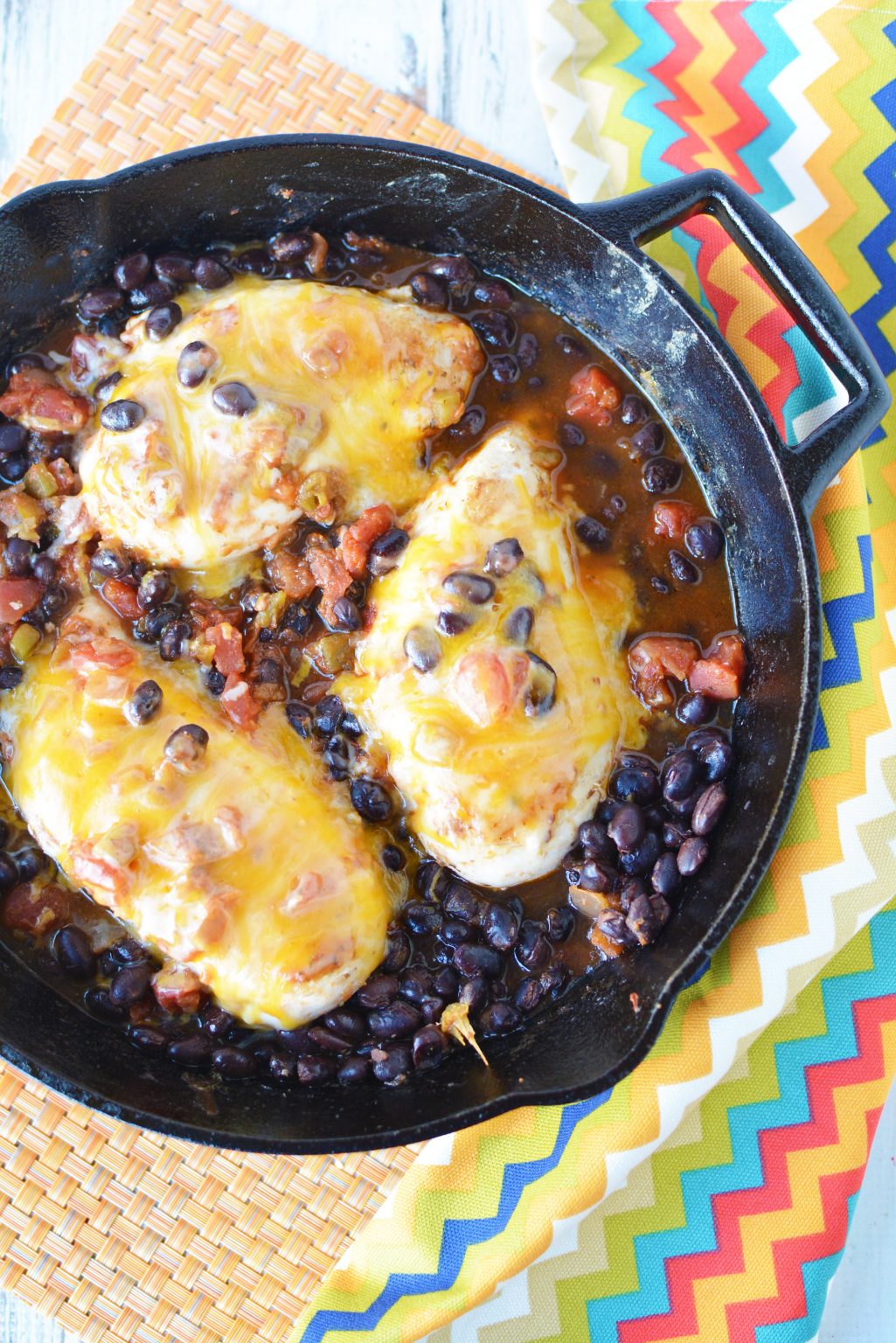 Chicken & Black Beans Skillet Recipe The Rebel Chick