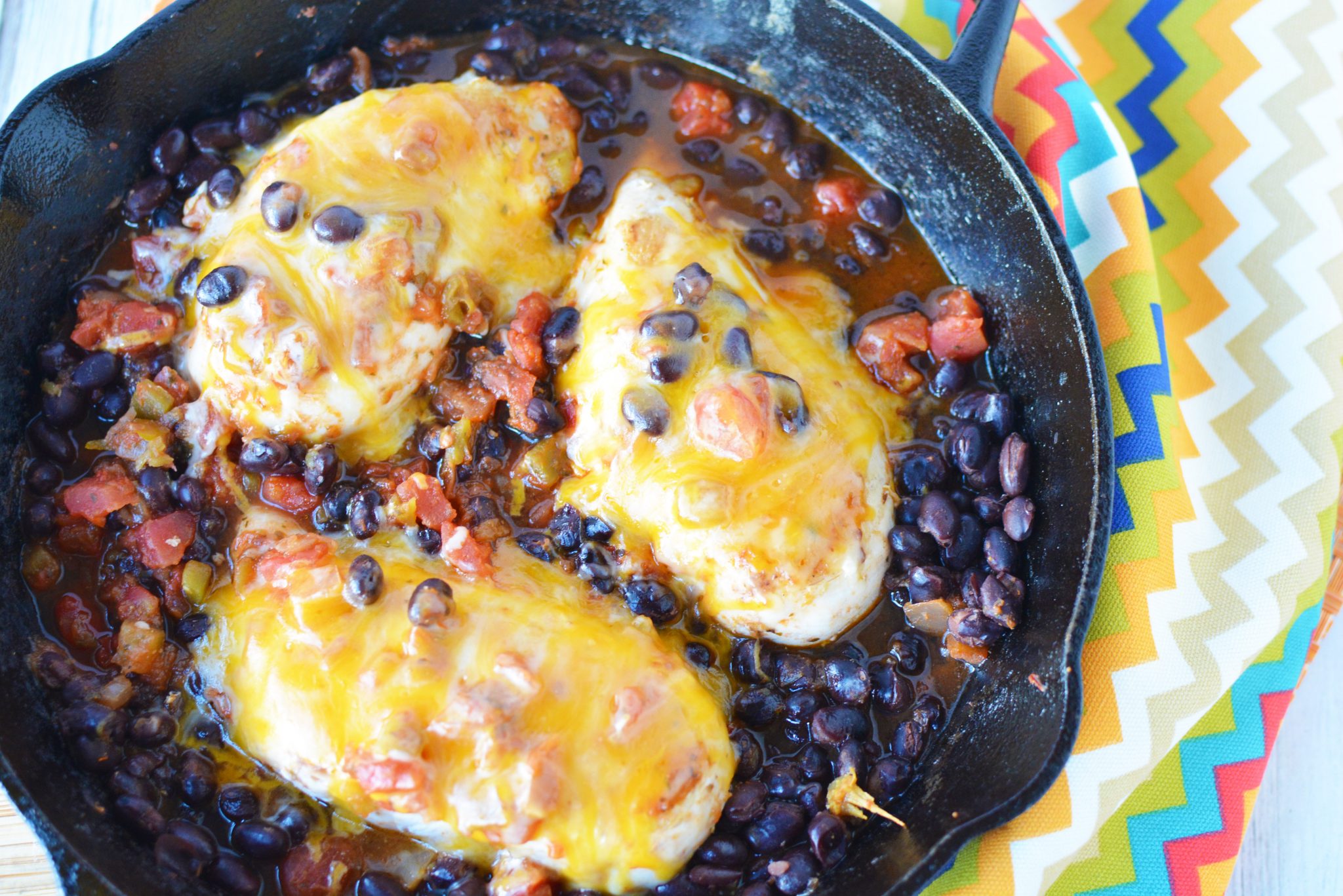 Chicken & Black Beans Skillet Recipe The Rebel Chick