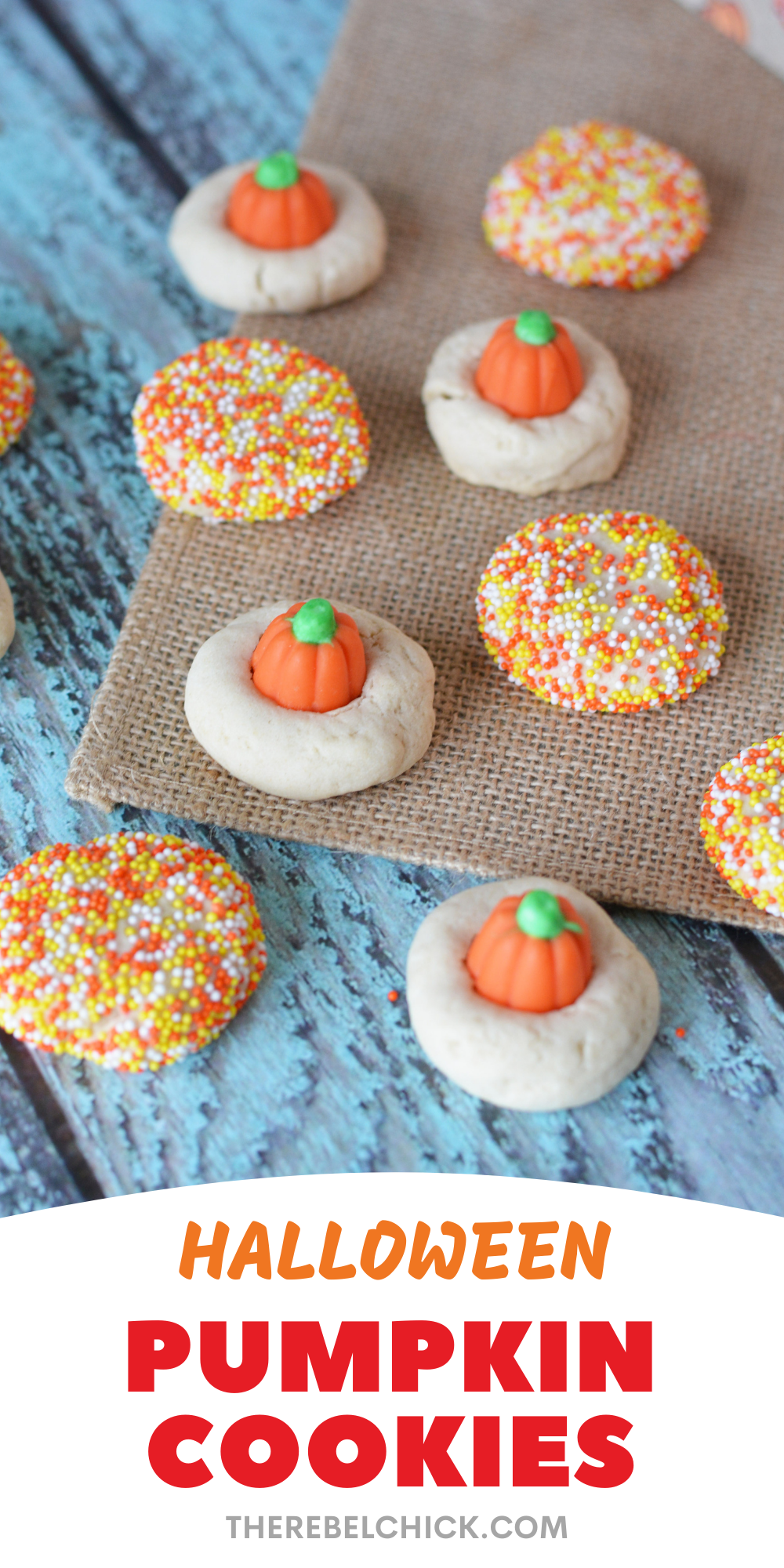 Easy Halloween Pumpkin Cookies
