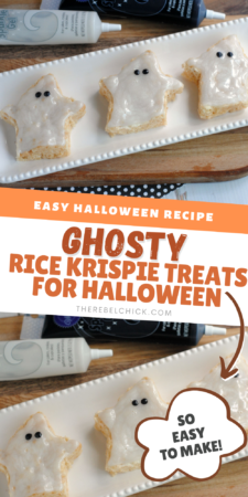 Ghost Rice Krispie Treats Halloween Recipe