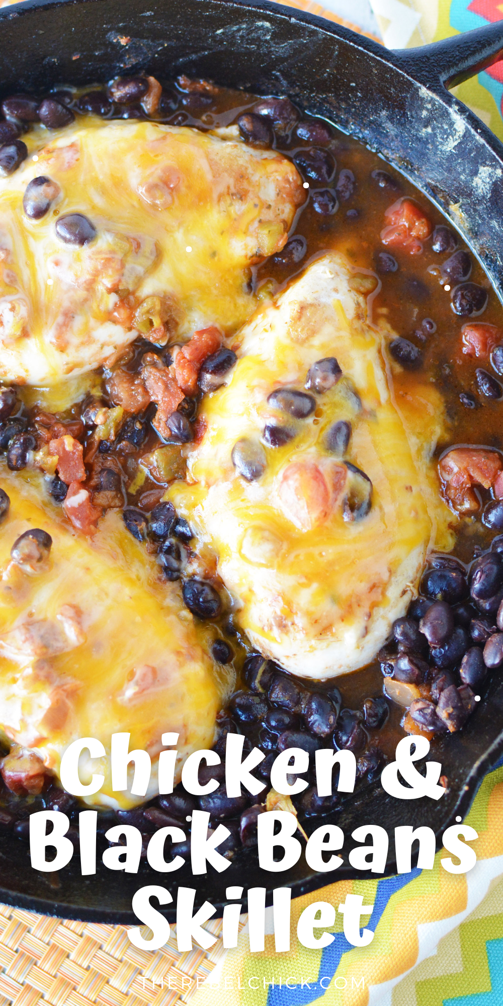 Low Carb Chicken & Black Beans Skillet Recipe