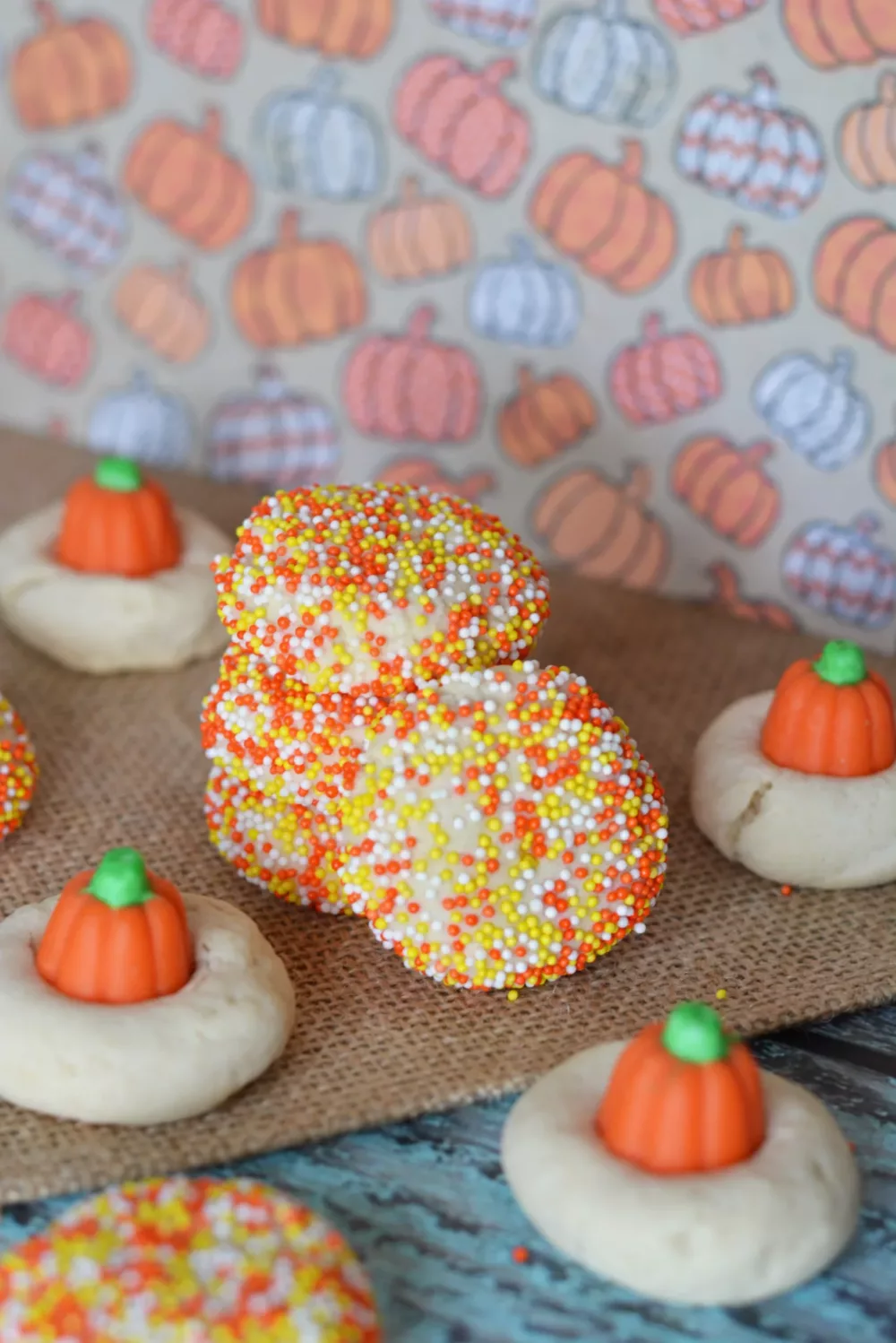 Easy Halloween Pumpkin Cookies