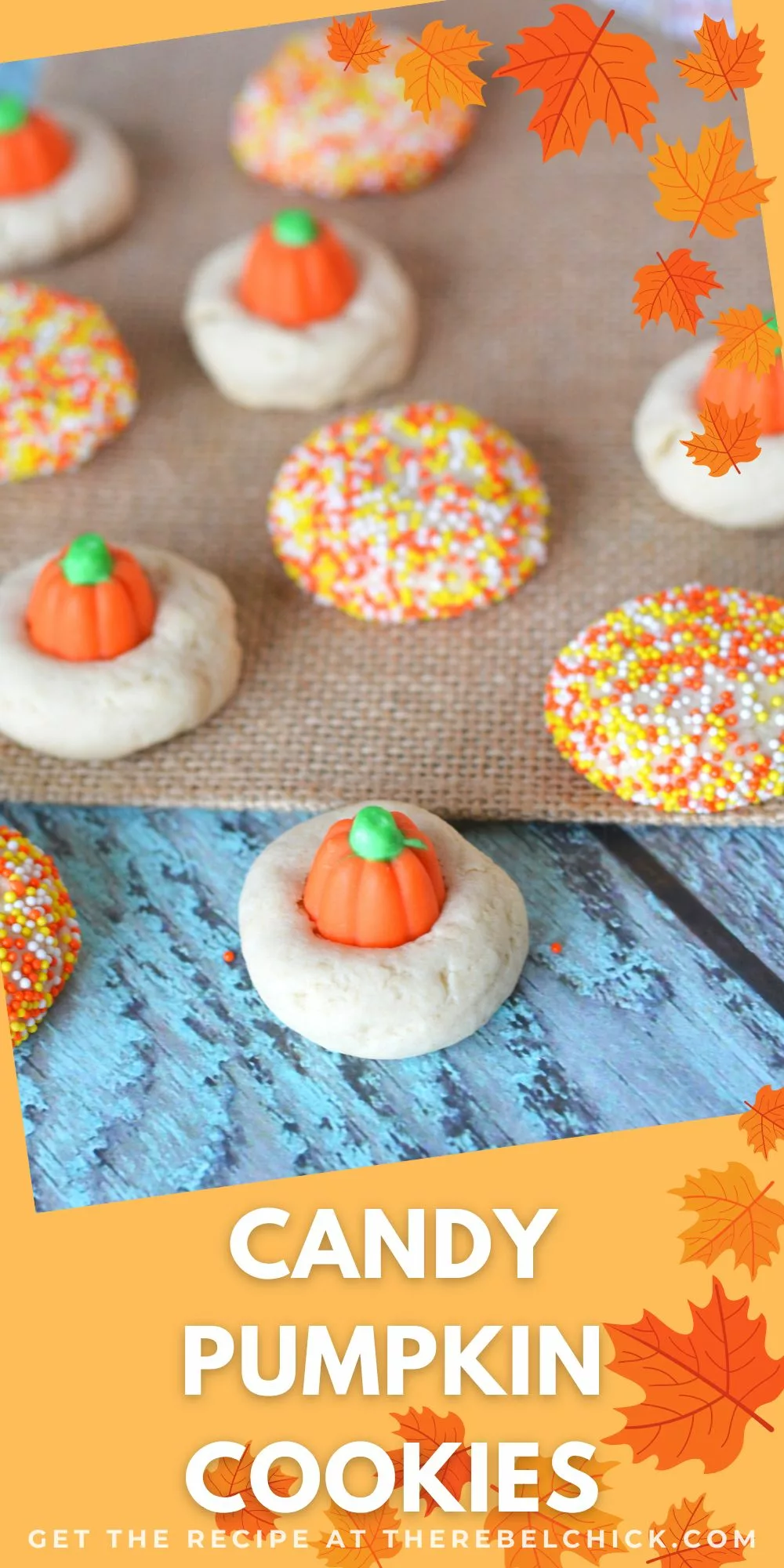 Easy Halloween Pumpkin Cookies 