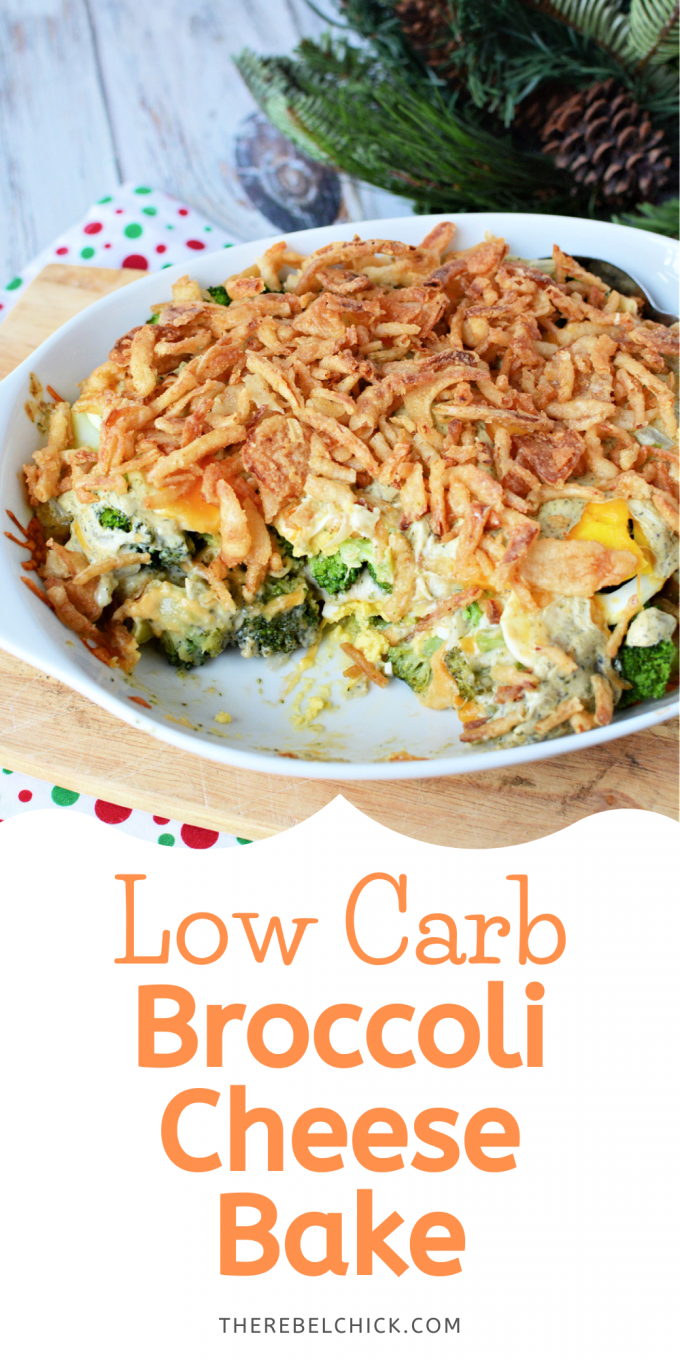 Low Carb Broccoli Cheese Bake Recipe - The Rebel Chick