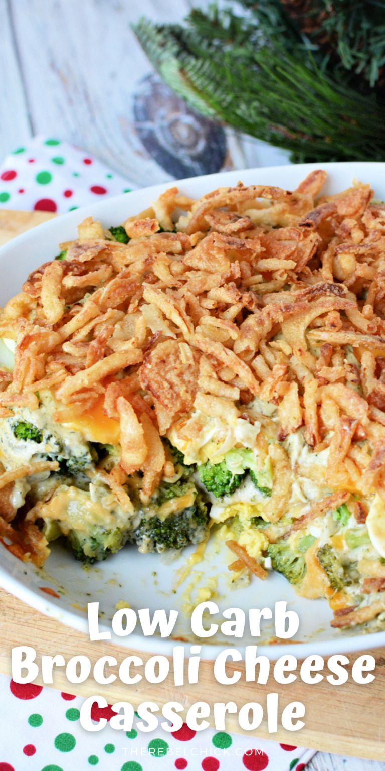 Low Carb Broccoli Cheese Bake Recipe The Rebel Chick