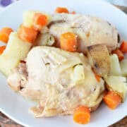 Slow Cooker Chicken Thighs with Potatoes and Carrots