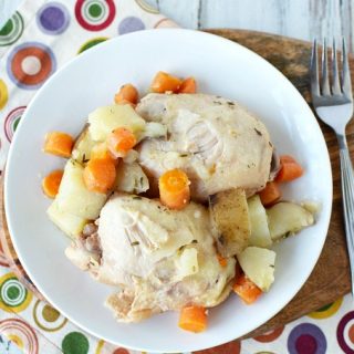 Slow Cooker Chicken Thighs with Potatoes and Carrots Recipe 1