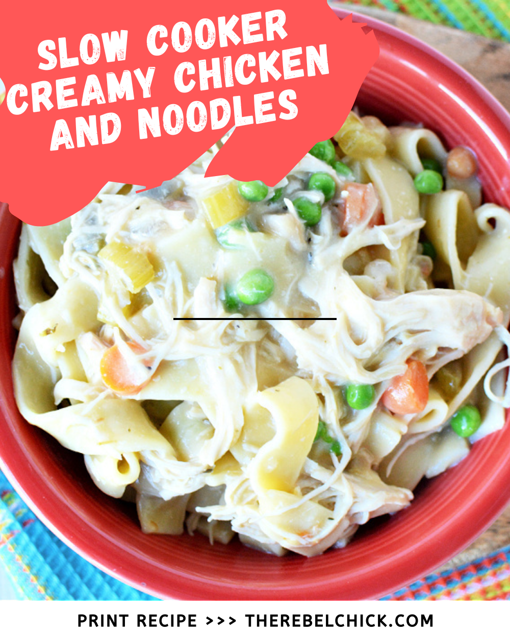 slow cooker creamy chicken and noodles