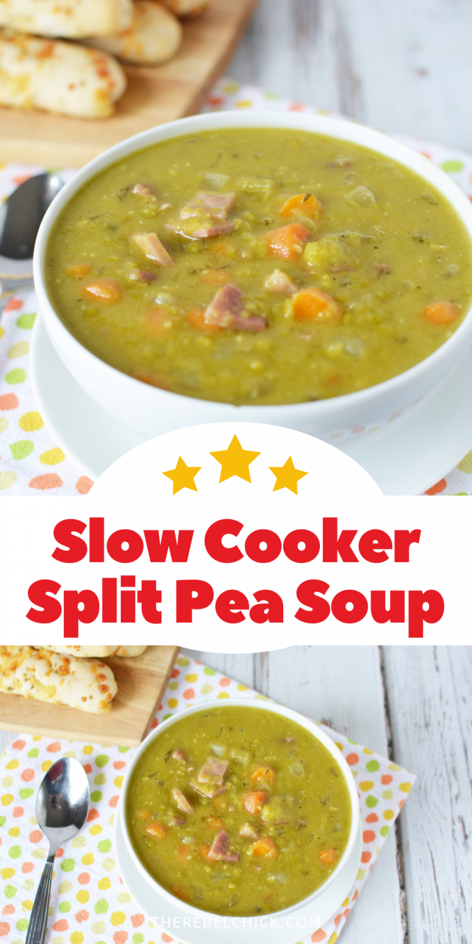 Slow Cooker Split Pea Soup The Rebel Chick