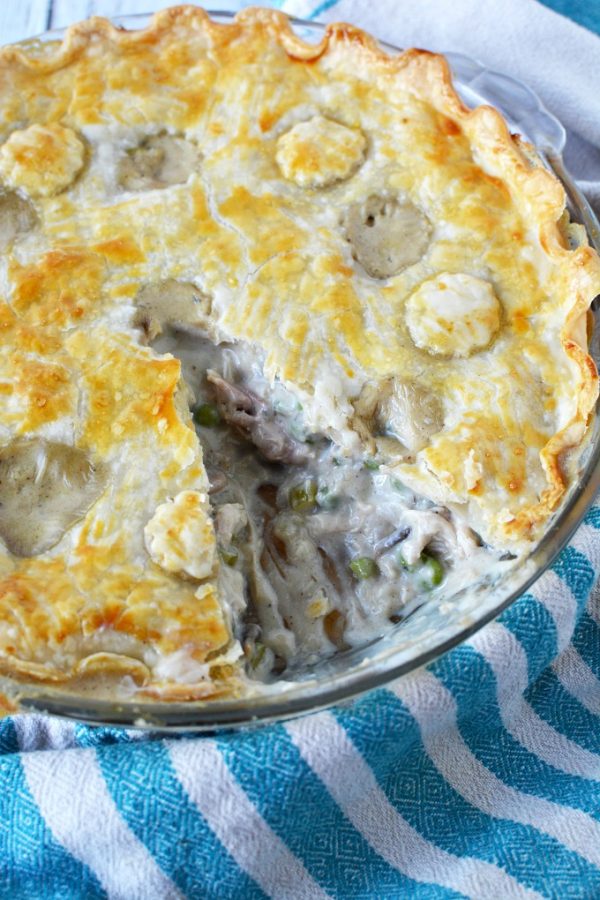 Thanksgiving Leftover Recipe Turkey Mushroom Pot Pie