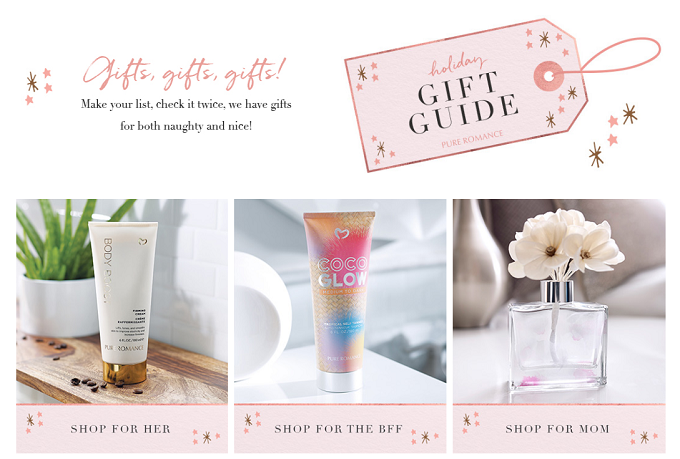 5 Holiday Gift Ideas for Women #GiftGuide #PureRomance