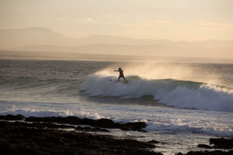 surfer in eastern cape, south africa