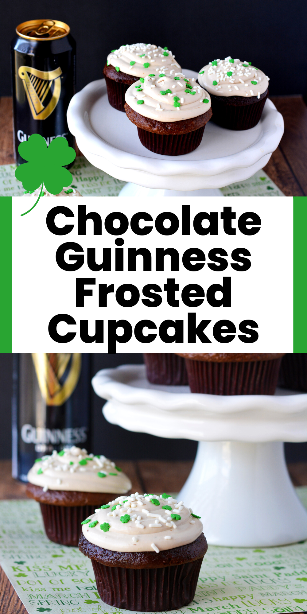 Saint Patrick's Day Chocolate Guinness Frosted Cupcakes Recipe