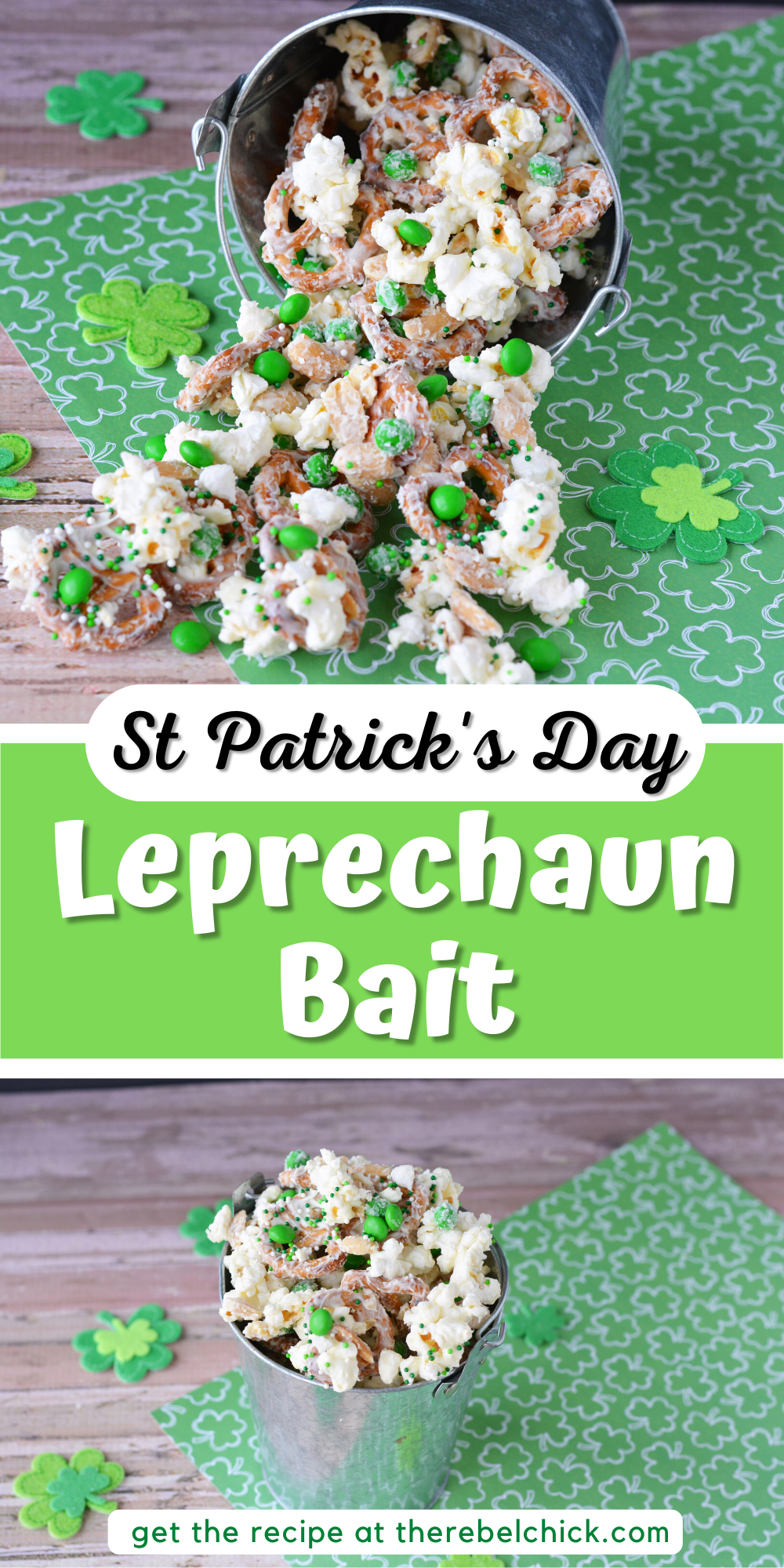 Leprechaun Bait: M&M Saint Patrick's Day Snacks