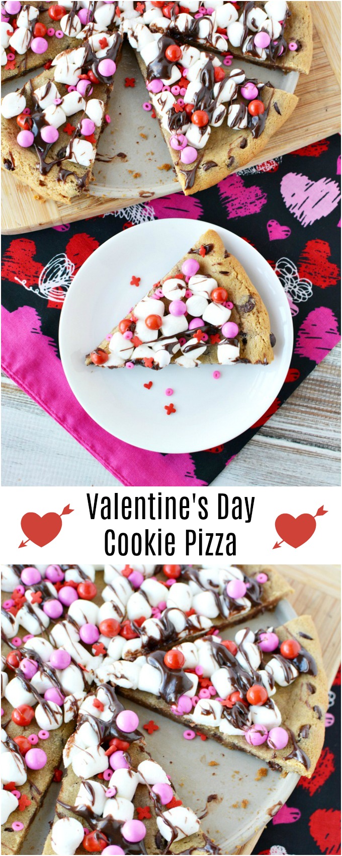 Valentine's Day Cookie Pizza