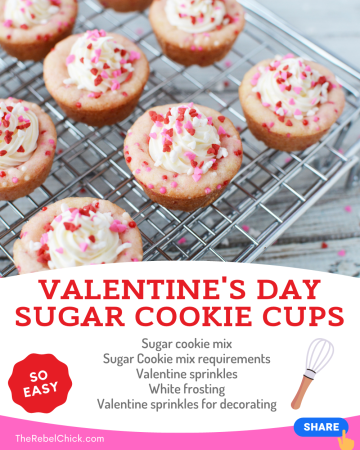 Valentine Sugar Cookie Cups Recipe