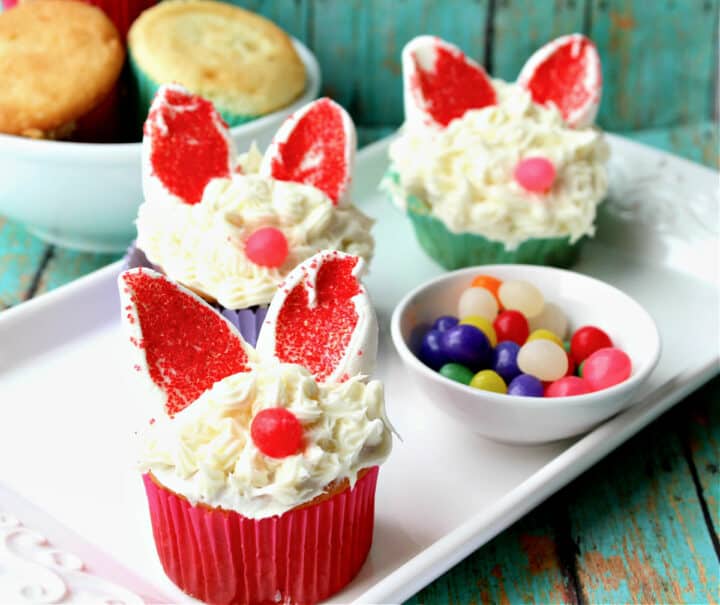 Easter Bunny Cupcakes - The Rebel Chick