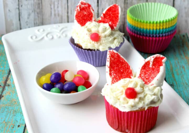 Easter Bunny Cupcakes - The Rebel Chick