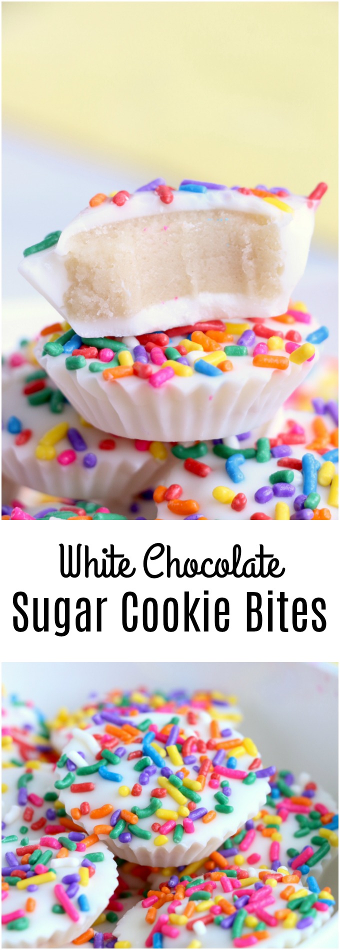 White Chocolate Sugar Cookie Bites Recipe