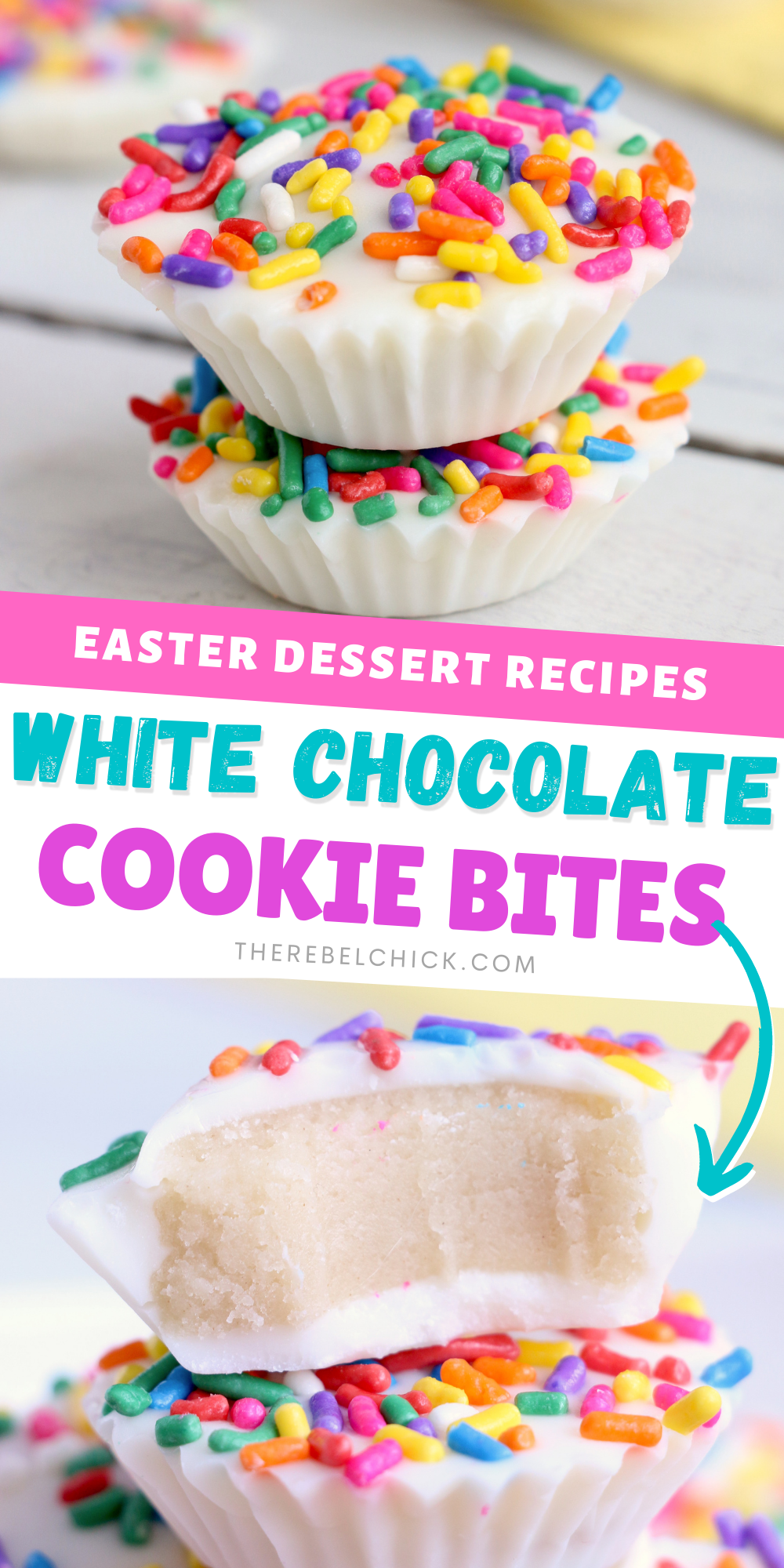 White Chocolate Sugar Cookie Bites Recipe for Easter