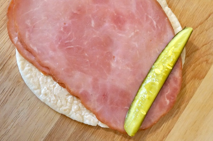 Ham Pickle Pinwheels Recipe 