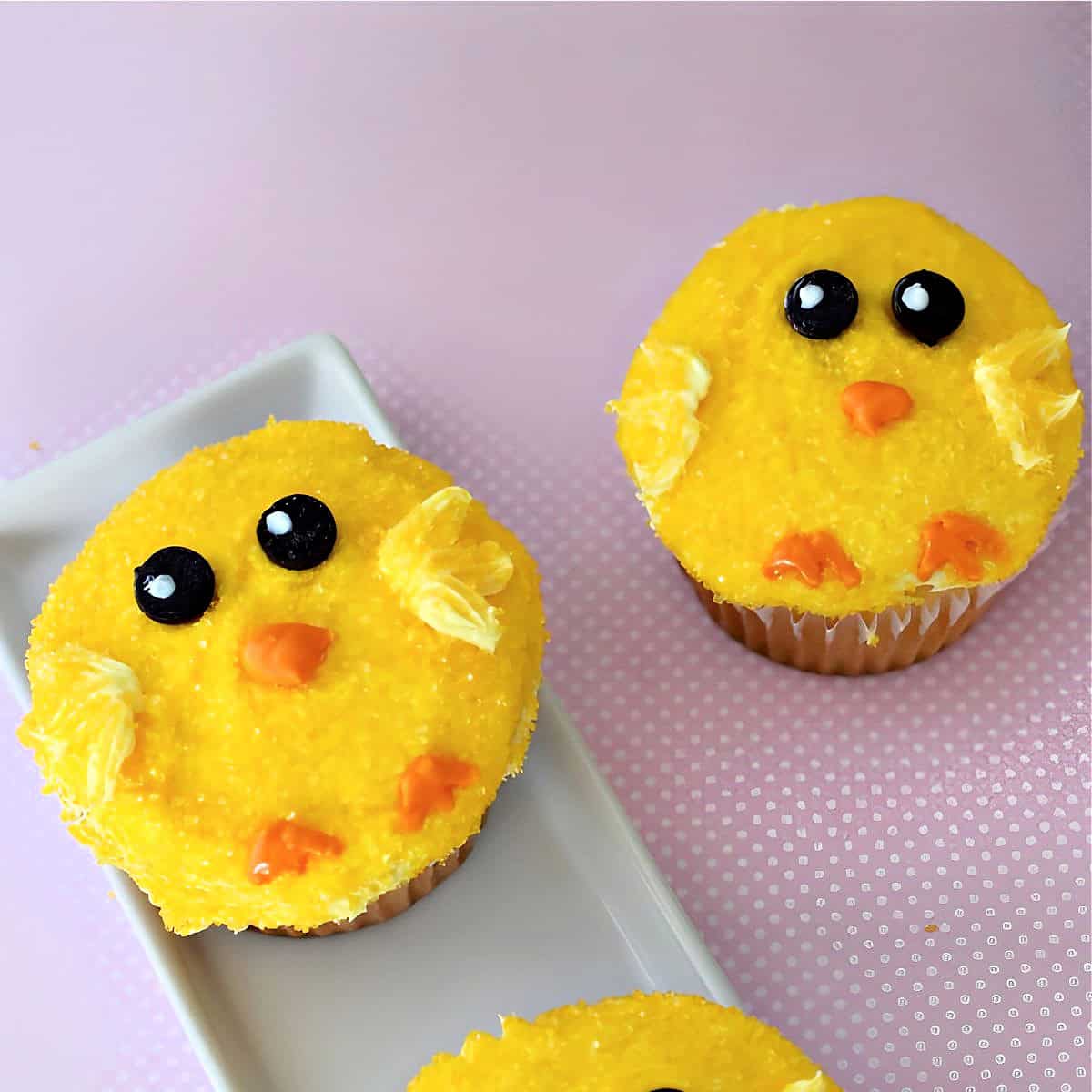 Easter Chick Cupcakes - The Rebel Chick