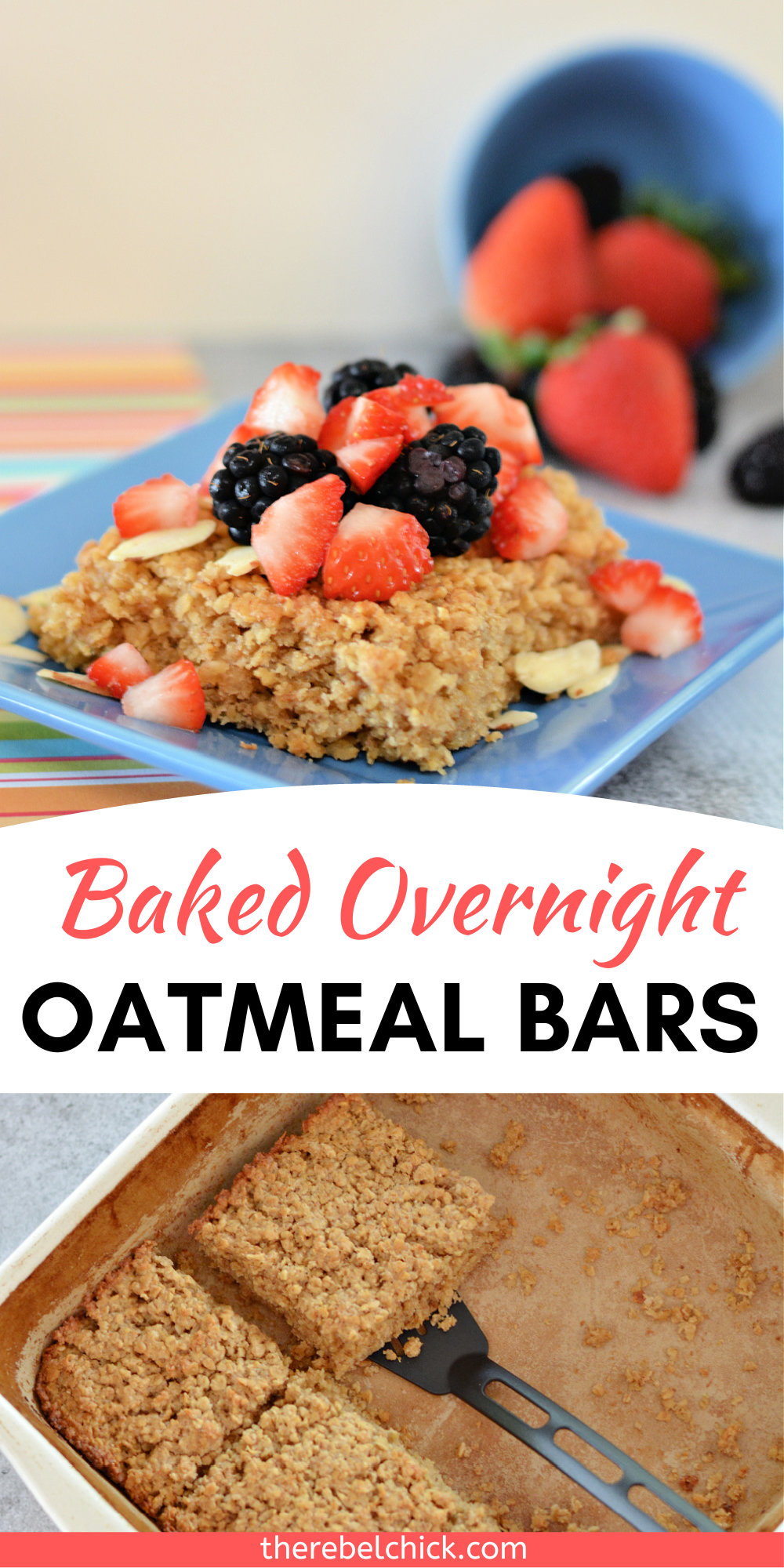 Baked Overnight Oatmeal Bars Recipe